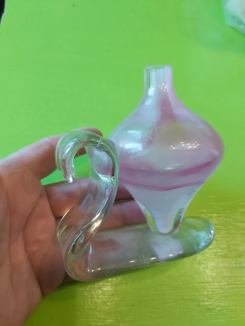 VASE VERRE SOUFFLE MARBREE DE BIOT(06)- 1986 -GRAND