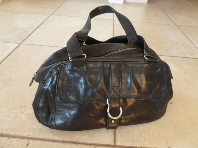 Sac bowling clearance cuir noir
