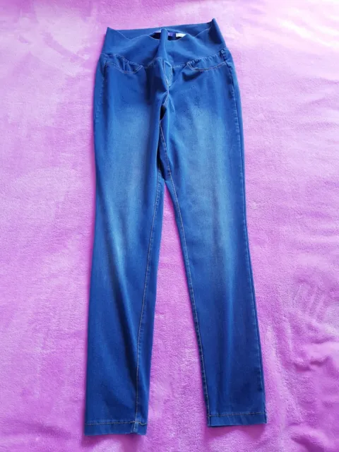 Seraphine maternity Size M mid rise super stretchy jeggings - Blue