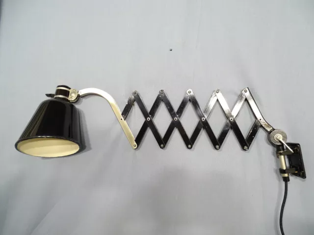Scissors Wall Lamp Schumacher for Schröder Bauhaus Scherenleuchte