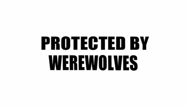 PROTECTED BY WEREWOLVES Car Laptop Wall Sticker Decal