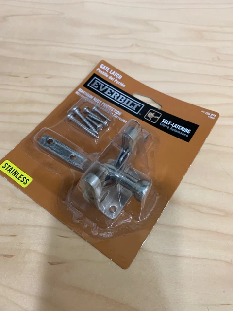 Everbilt Stainless Gate Latch-Self latching.