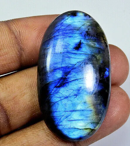 Labradorite naturelle Multi bleu Flash ovale Cabochon pierre précieuse en...