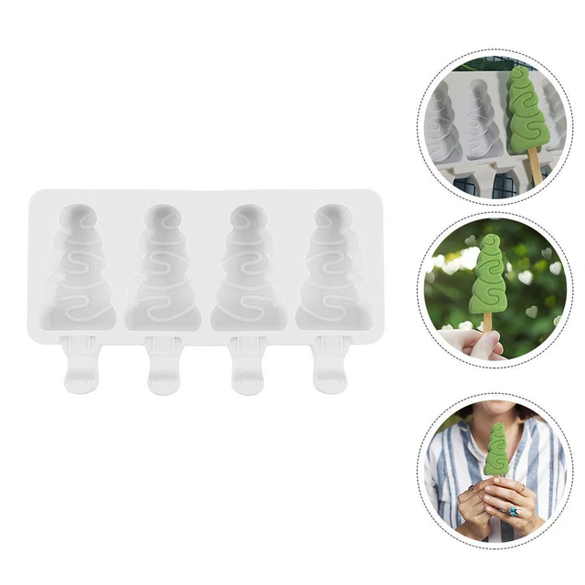 1 pieza de hielo en forma de tallo forma vela de Navidad forma bandejas de paletas