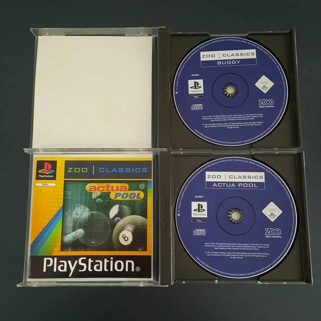 Jeu PS1 Actua Pool Complet - Bon état, Avec Notice, éditeur Disney (2008)