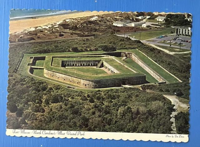 Fort Macon State Park North Carolina Pre-Civil War Fort Postcard, 4x6