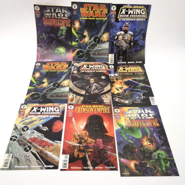 Star Wars Dark Horse Comics Lot of 9 Crimson Empire Shadows X-Wing & More