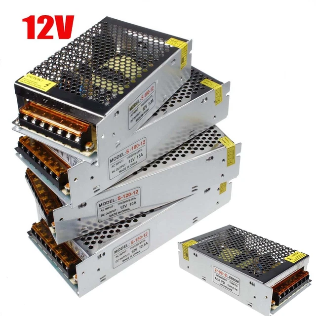 AC 110V-240V TO DC 12V/24V 5A/10A/15A/20A/30A Transformer Regulated Power Supply