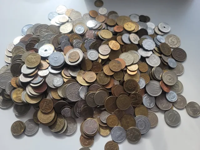 münzen aus aller welt sammlung lot konvolut 2,3kg