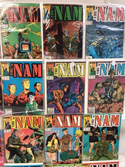 Marvel Comics The Nam Comic Book Lot Of 25 3