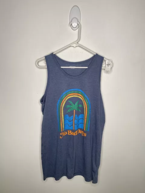 Old Navy Tank Top Boys Size XXL 18 Plus Blue No Bad Days Sleeveless