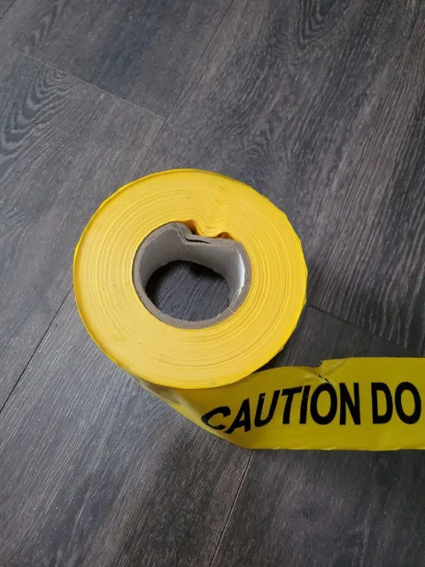 Yellow Caution Do Not Enter Barricade Tape 3inx1000ft Halloween Construction