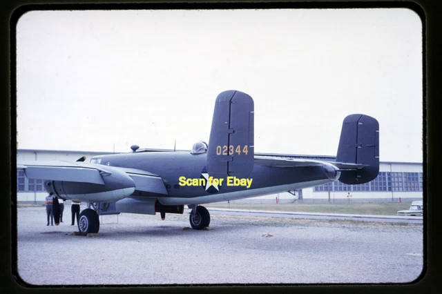 USAF North American B-25 Mitchell Aircraft in 1963, Kodachrome Slide aa 18-2a
