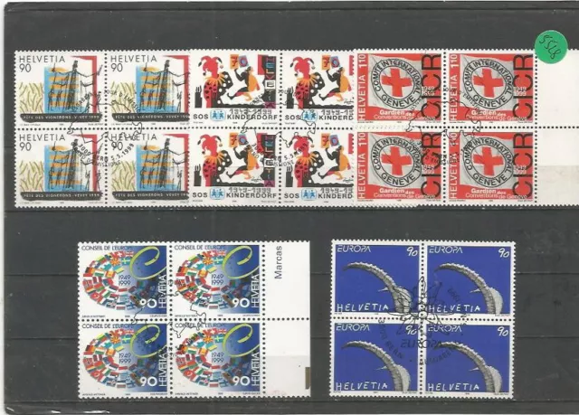 Schweiz 1685/89 VB oo (Sondermarken 1999); KW: 23,20 Euro