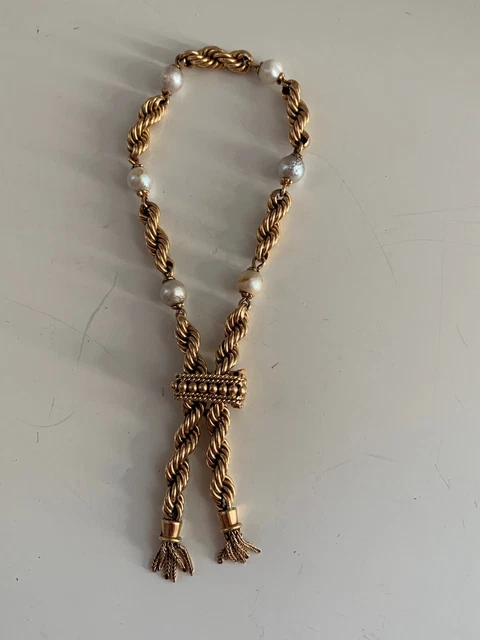 3423 – Bracelet Or Jaunes Perles