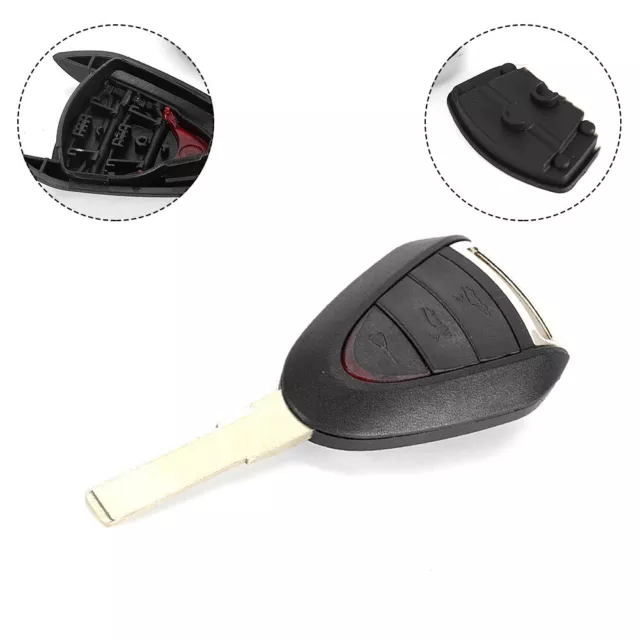 3Button Remote Keys Fob Case Shell Blade For Porsche Cayman 911,997,987	durable