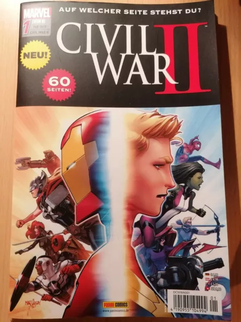 Civil War II #1 von 8 Marvel Comic deutsch