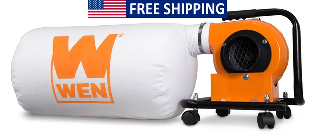 Rolling Dust Collector Wet Dry Shop Vacuums W/ 12-Gallon Bag Casters Wall Mount