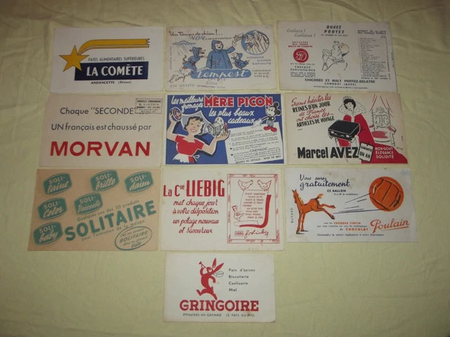 Lot De 31 Buvards Publicitaires Anciens.