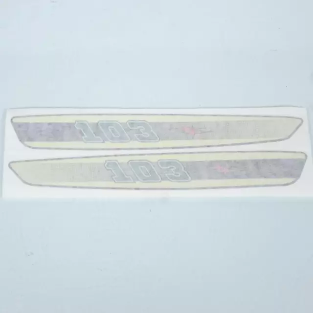 Autocollant stickers de réservoir blanc vert 280x38mm pour mobylette Peugeot 103