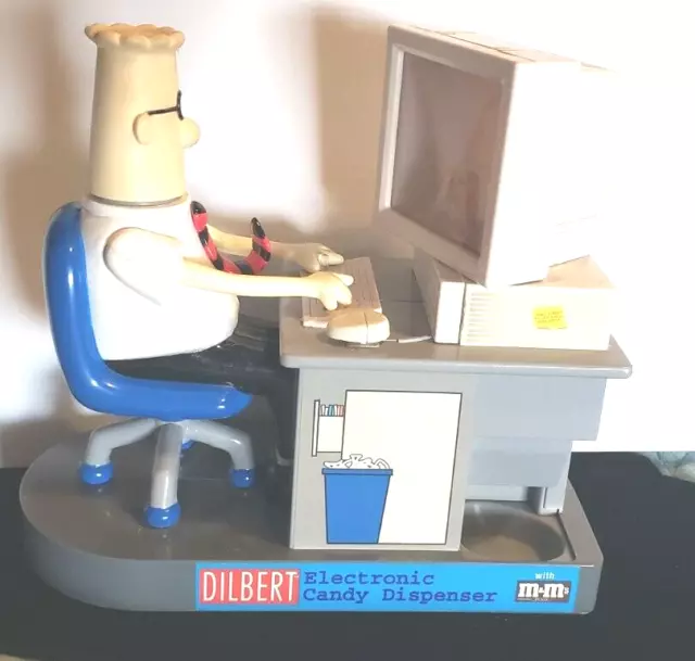 M&M's 1998 Dilbert Electronic Candy Dispenser Limited Edition Collectible preown