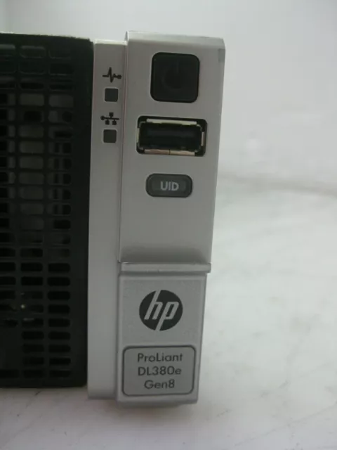 USED HP ProLiant DL380e G8 SERVER 2x E5-2407 @2.20GHz 128GB MISSING CLIP COVER