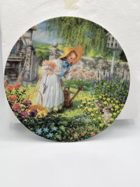 Knowles Collector Plates "Mary Mary ,Quite Contrary " By Scott Gustafson LE