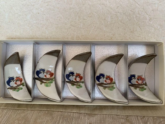 Kiyomizu Ware Kaho Chopstick Rest Owl
