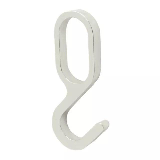 CHROME SLIDING RAIL HOOK FITS 30mm Large Oval Wardrobe Cupboard Clothes Hanger