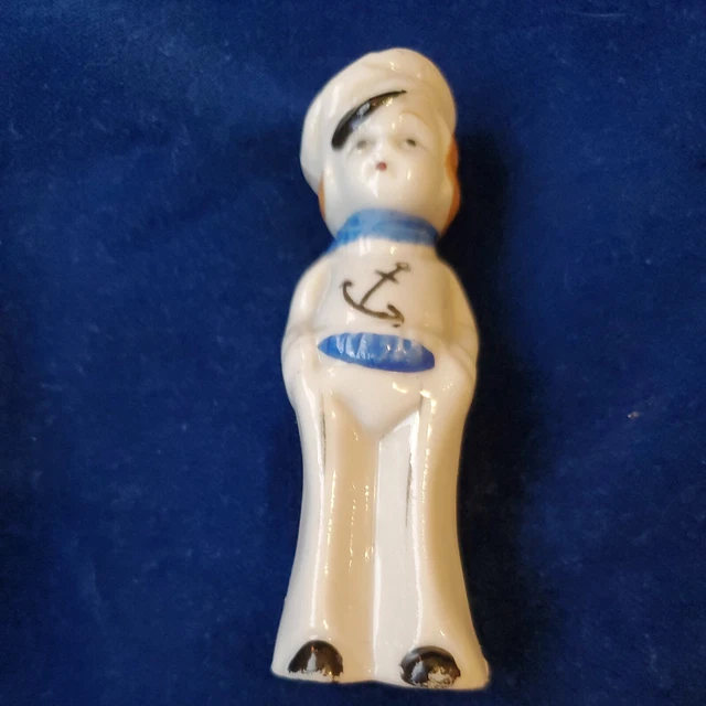 Vintage Penny Doll Sailor Girl Bisque Frozen Charlotte Miniature Japan
