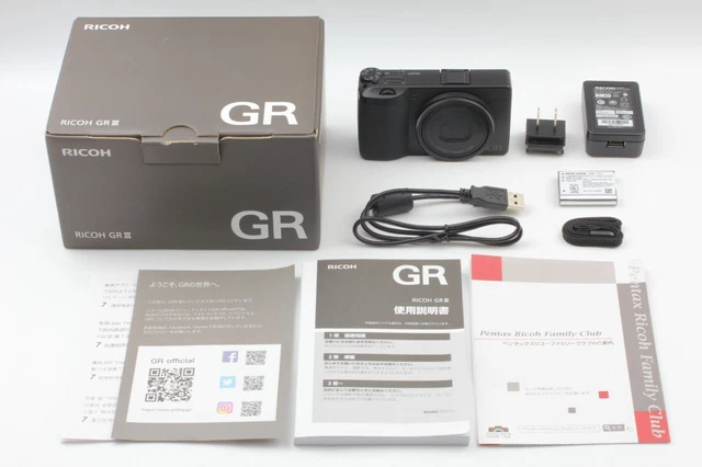 【MINT in BOX】 Ricoh GR III 24.2MP Compact Digital Camera Black From JAPAN
