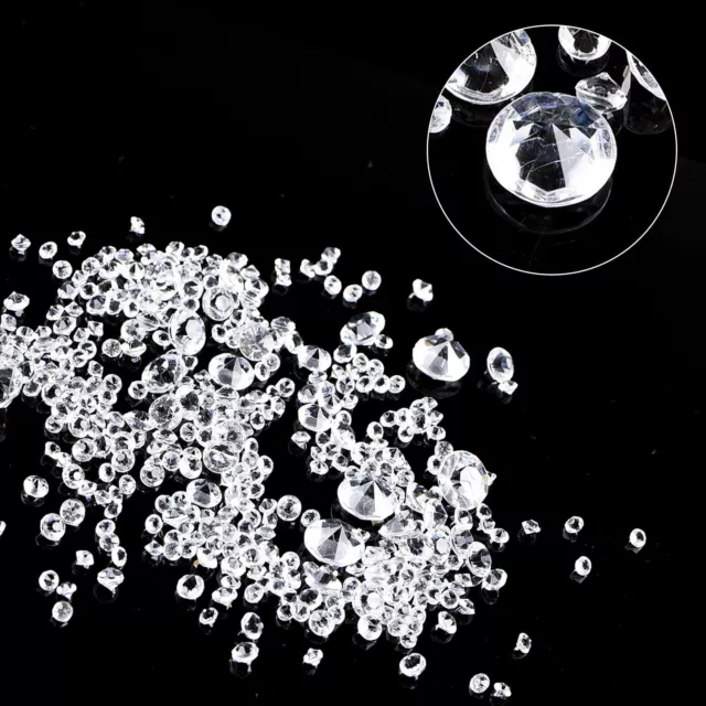 Transparent Acrylic Crystal Diamond Set for Wedding Decoration Pack of 1000