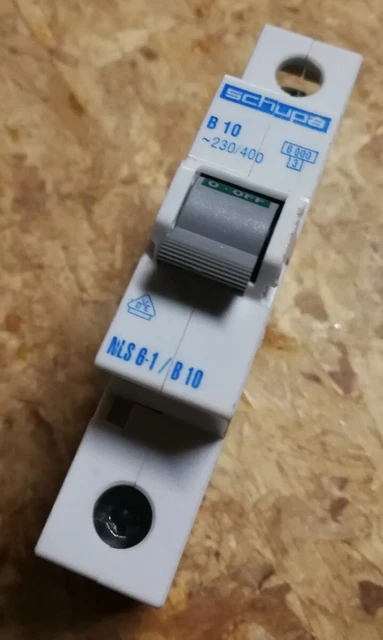 Schupa NLS6-1/B10 B10A fusibile automatico interruttore protezione linea interruttore LS