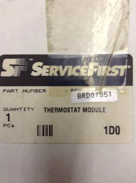 Trane Brd01851 Board; Programmed Thermostat Module
