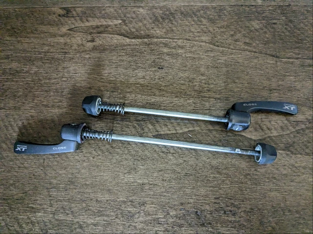 Shimano XT M8000 Quick Release Skewers - Front and Rear - 100mm and 135mm Shimano XT M8000 Quick Release Skewers - Front and Rear - 100mm and 135mm