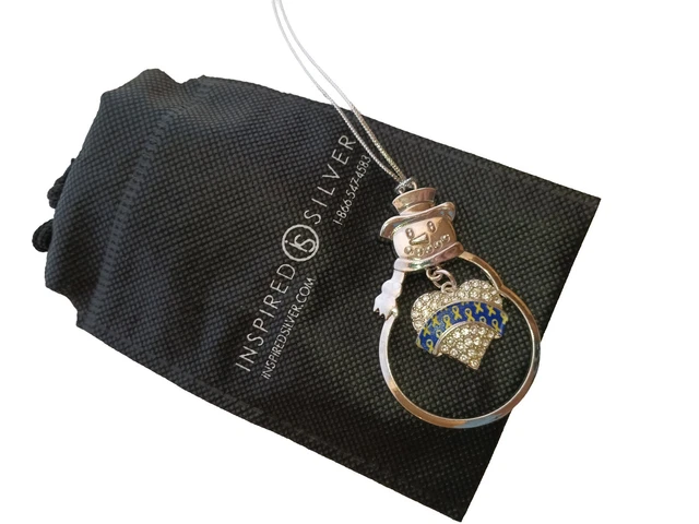 DOWN SYNDROME Ornament Inspired Silver Snowman Christmas Tree Holiday Gift bag