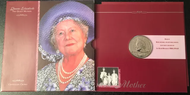 BUNC Royal Mint Pack 2000 Queen Elizabeth The Queen Mother Centenary £5 Crown