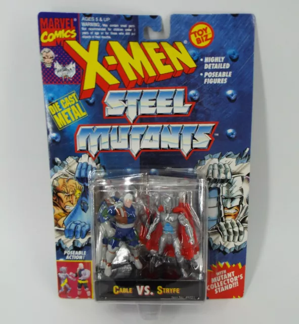 Toy Biz 1994 Marvel Comics X-Men Steel Mutants Cable vs Stryfe New Sealed