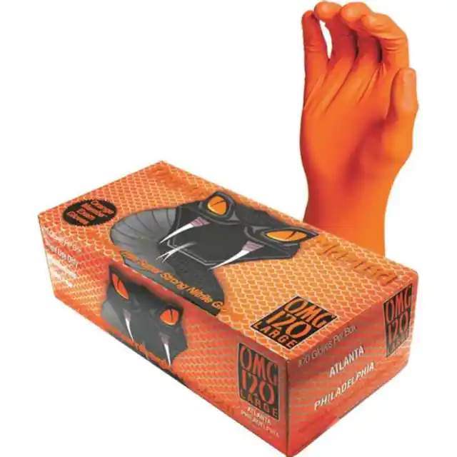 Orange Mamba OMG130 5.75 Mil Nitrile Gloves, X-Large
