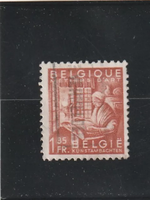 L5999 BELGIQUE timbre Y&T N° 763 de 1948-49 " Dentelles " Oblitéré