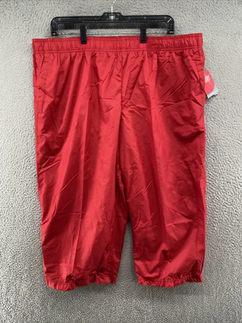 Womens Danskin Now Track Capri Drawstring Red Pants in Size 2XL (20) NEE