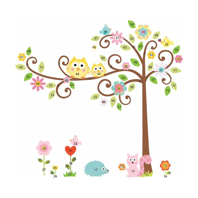 Roommates Nursery Baby Room Wall Decorative Scroll Tree Megapack