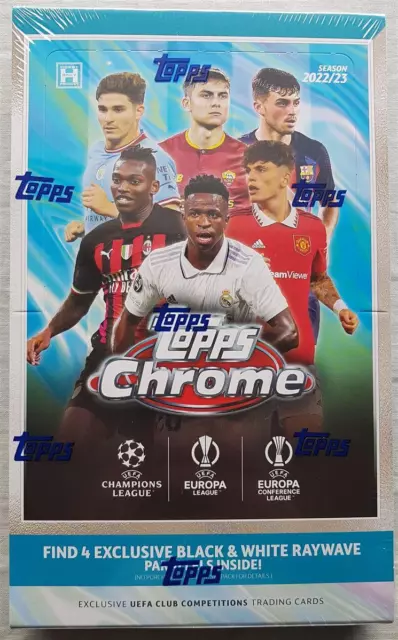 Topps UEFA Club Competitions Chrome Football Hobby Lite Box 2022-23