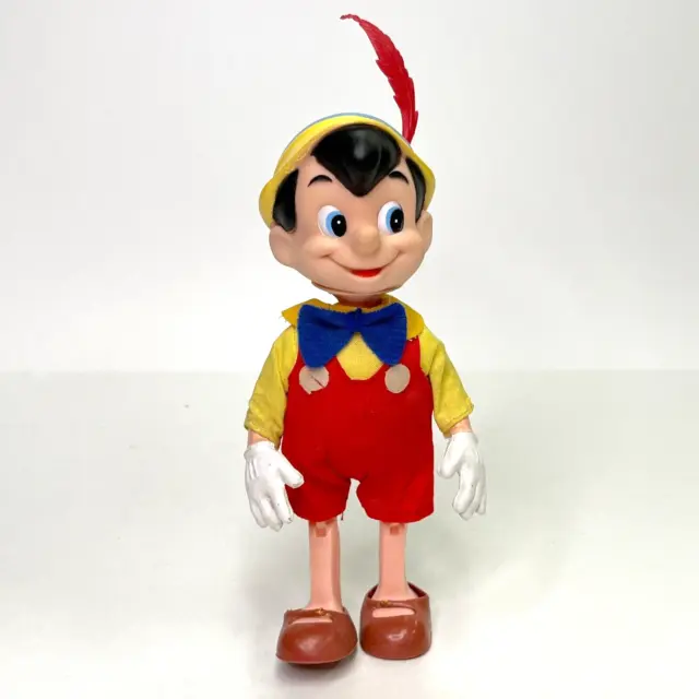 1970s Walt Disney Productions Dakin Pinocchio Doll Hong Kong Figure Jointed