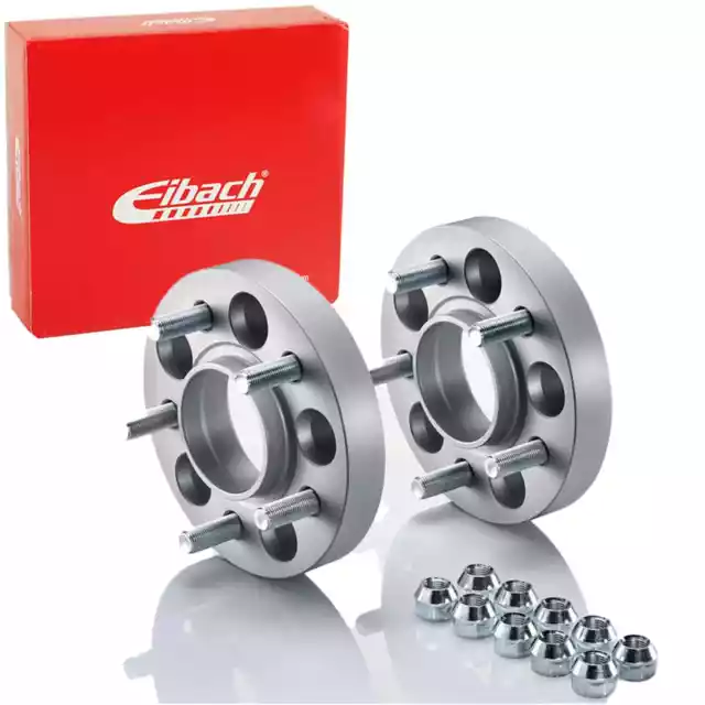 EIBACH PRO-SPACER 60mm SPURVERBREITERUNG SILBER 2x30mm SPURPLATTEN LK:5x108mm