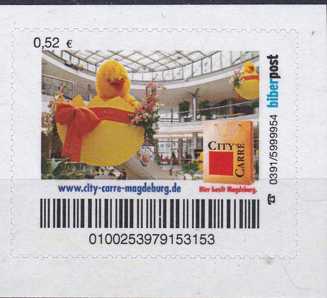 Privatpost. Biberpost. City Caree Magdeburg, postfrisch