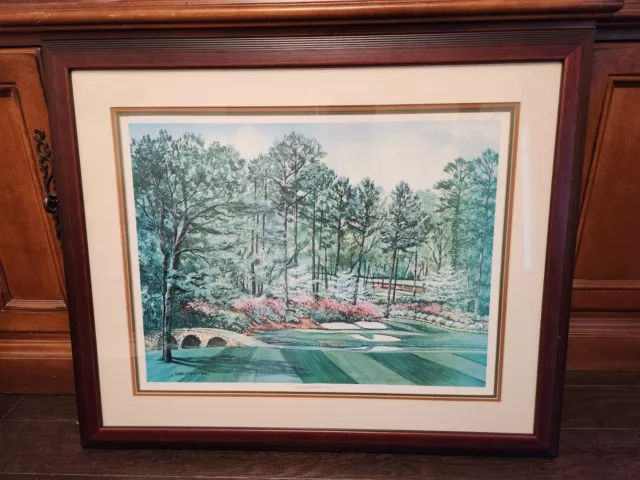 Gordon Wheeler Framed Golf Art Print Augustus Hole #12 and Practice Range 2...