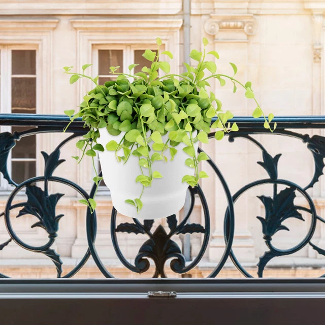 Blumentopf Zum Aufhängen Für Den Garten Balkongeländer Pflanzer Sukkulenten 2