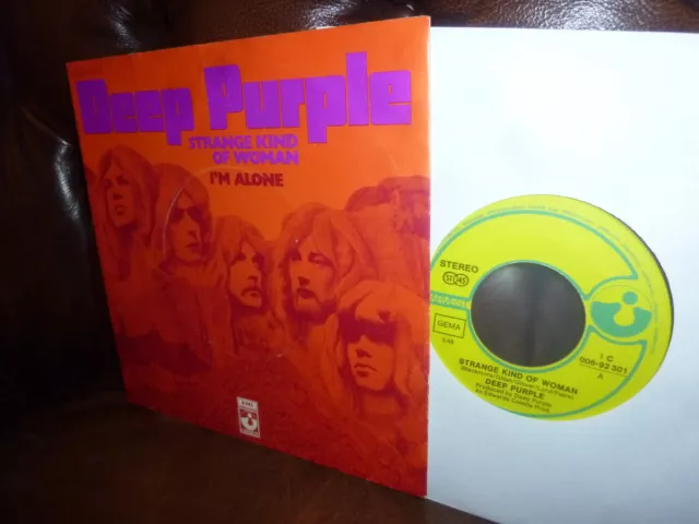 Deep Purple, Strange Kind Of Woman, I'm Alone German Harvest 1C006-92301 7" 1971