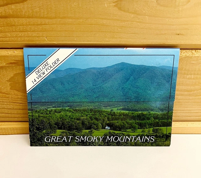 Great Smoky Mountains Tennessee 14 View Vintage 1980s Postcard Fold Out Set
